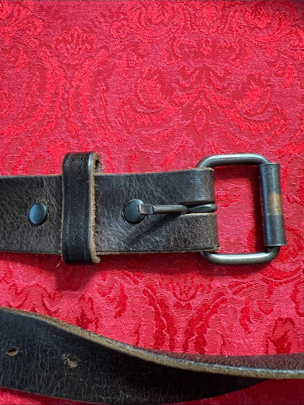 Hanks Belts 100 Year Belt Brown Full Grain Leather Belt Men's Size 44 USA - Picture 2 of 7